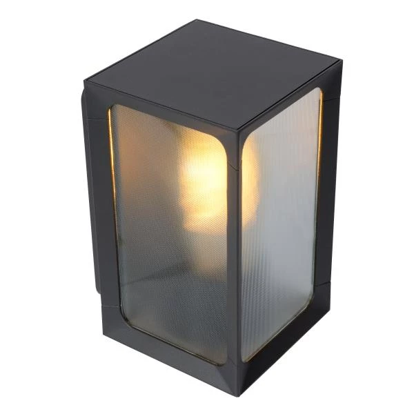 Lucide CAGE - Wandlamp Buiten - LED - 1xE27 - IP44 - Antraciet - detail 2